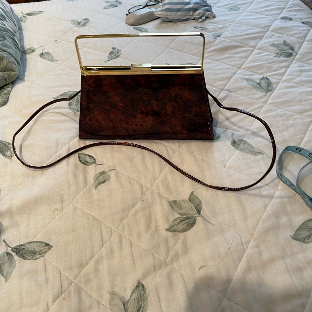 Tortoise shell hand bag - Picture 7 of 8